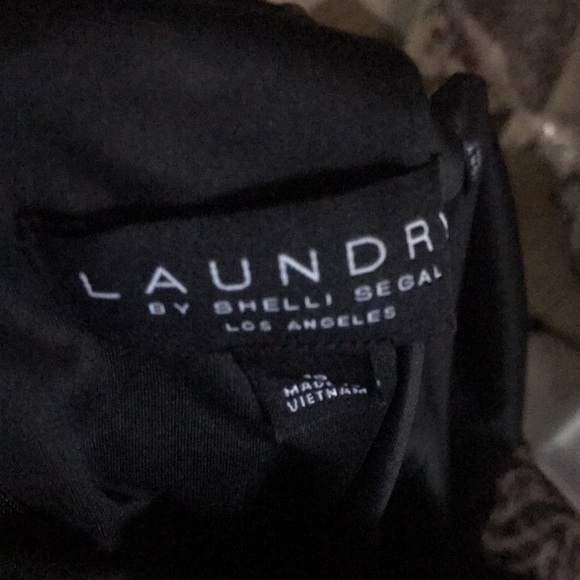 🔥Laundry, Shelli Segal, metallic zebra, ruched dress - Picture 5 of 13